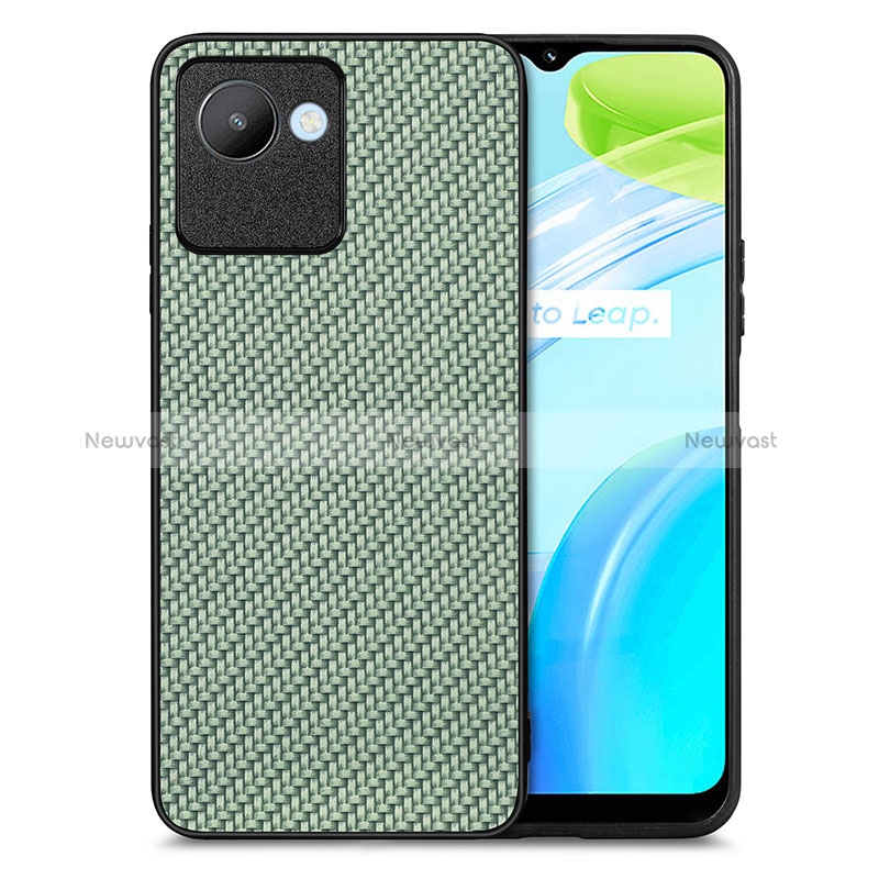 Soft Silicone Gel Leather Snap On Case Cover S03D for Realme Narzo 50i Prime