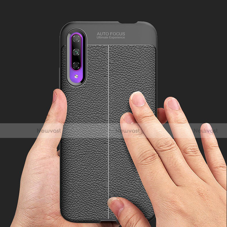 Soft Silicone Gel Leather Snap On Case Cover S04 for Huawei P Smart Pro (2019)