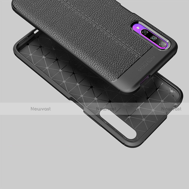 Soft Silicone Gel Leather Snap On Case Cover S04 for Huawei P Smart Pro (2019)