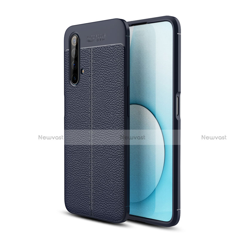 Soft Silicone Gel Leather Snap On Case Cover S04 for Realme X50t 5G