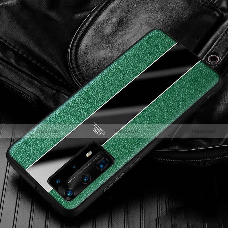 Soft Silicone Gel Leather Snap On Case Cover S05 for Huawei P40 Pro+ Plus