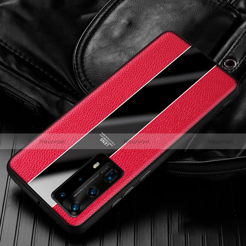 Soft Silicone Gel Leather Snap On Case Cover S05 for Huawei P40 Pro+ Plus