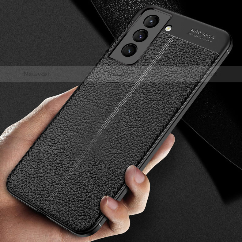 Soft Silicone Gel Leather Snap On Case Cover S06 for Samsung Galaxy S21 Plus 5G