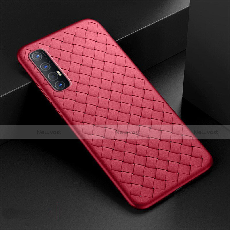 Soft Silicone Gel Leather Snap On Case Cover S08 for Oppo Reno3 Pro