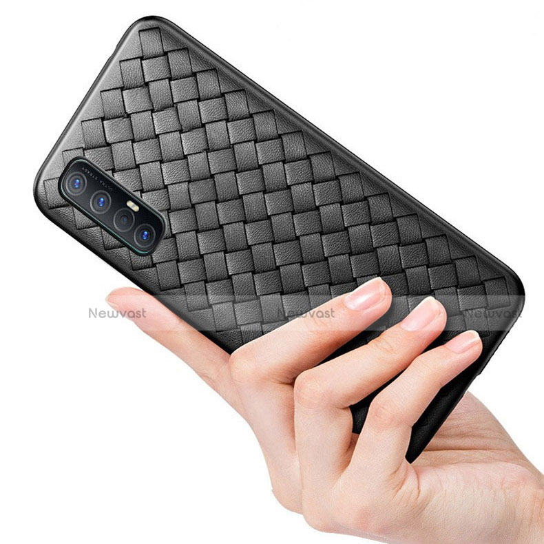 Soft Silicone Gel Leather Snap On Case Cover S08 for Oppo Reno3 Pro