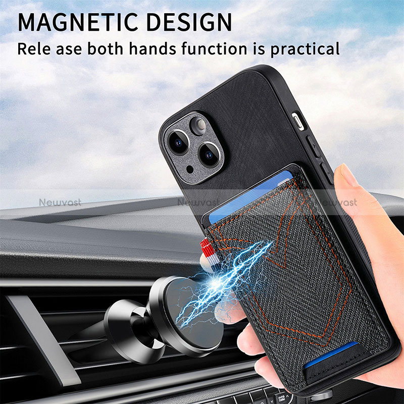 Soft Silicone Gel Leather Snap On Case Cover SD1 for Apple iPhone 13