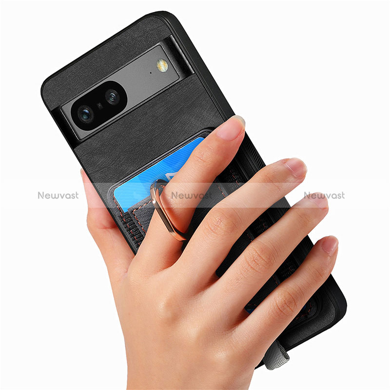 Soft Silicone Gel Leather Snap On Case Cover SD1 for Google Pixel 7 5G