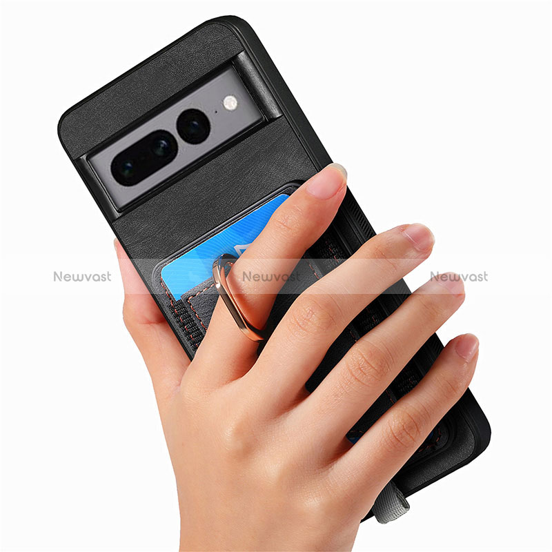 Soft Silicone Gel Leather Snap On Case Cover SD1 for Google Pixel 7 Pro 5G