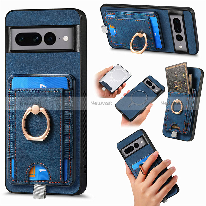 Soft Silicone Gel Leather Snap On Case Cover SD1 for Google Pixel 7 Pro 5G