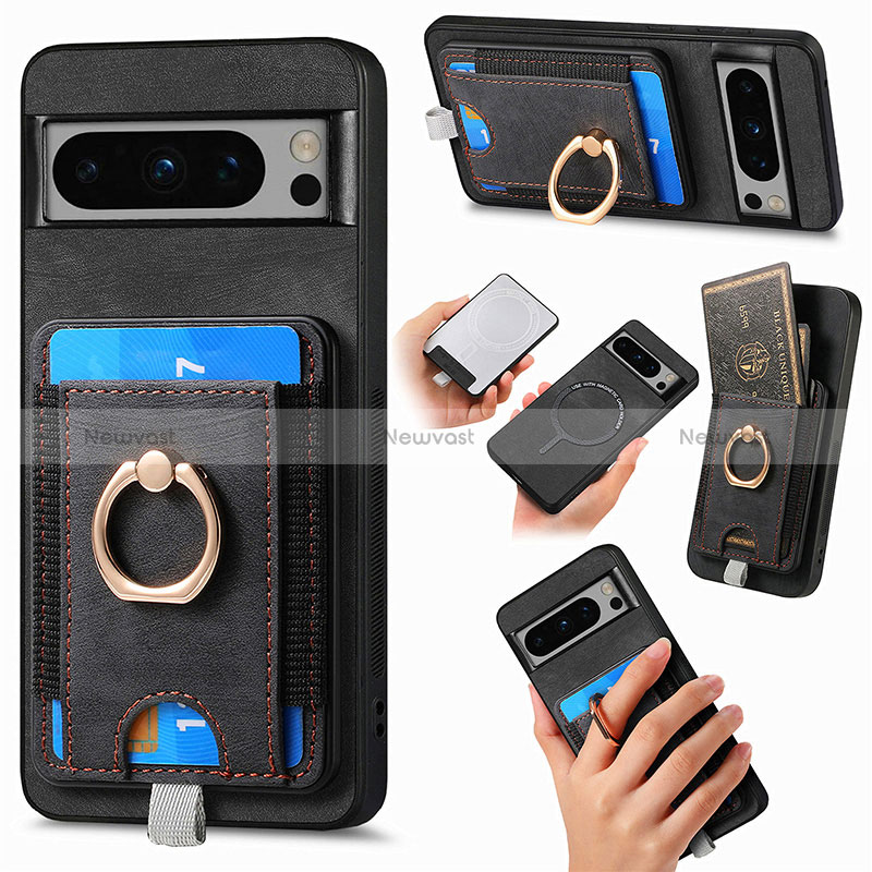 Soft Silicone Gel Leather Snap On Case Cover SD1 for Google Pixel 8 Pro 5G