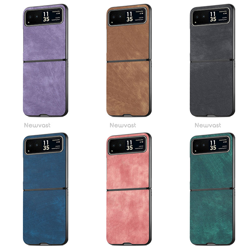 Soft Silicone Gel Leather Snap On Case Cover SD1 for Motorola Moto Razr 40 5G