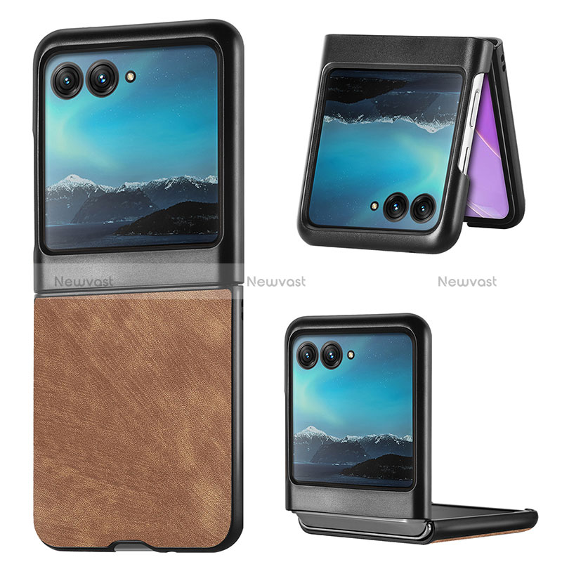 Soft Silicone Gel Leather Snap On Case Cover SD1 for Motorola Moto Razr 40 Ultra 5G