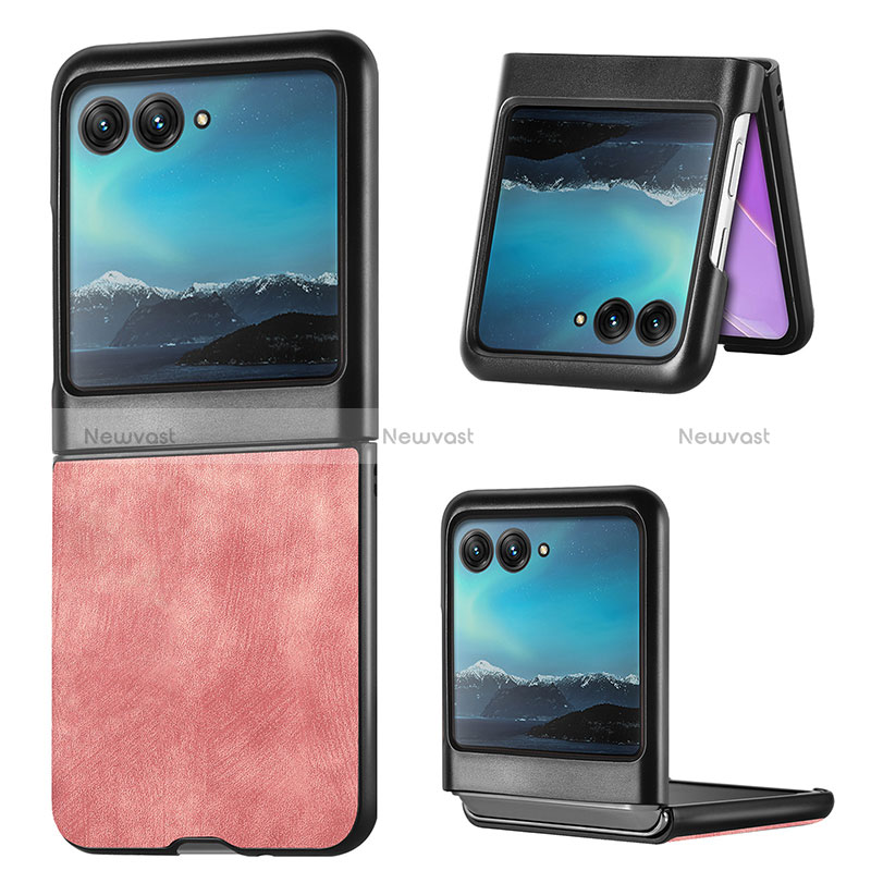 Soft Silicone Gel Leather Snap On Case Cover SD1 for Motorola Moto Razr 40 Ultra 5G