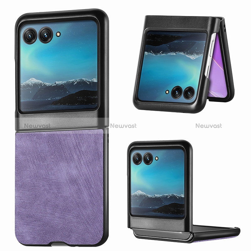 Soft Silicone Gel Leather Snap On Case Cover SD1 for Motorola Moto Razr 40 Ultra 5G