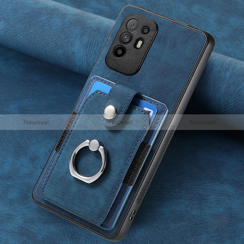 Soft Silicone Gel Leather Snap On Case Cover SD1 for Oppo A95 5G