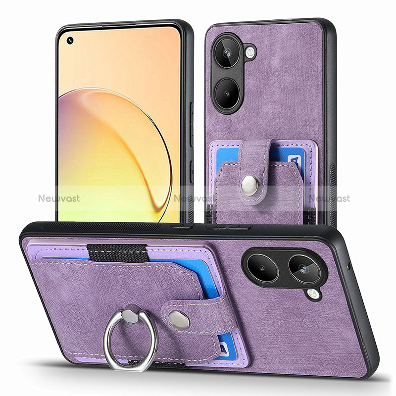 Soft Silicone Gel Leather Snap On Case Cover SD1 for Realme 10 4G