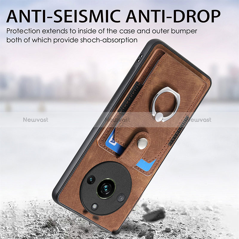 Soft Silicone Gel Leather Snap On Case Cover SD1 for Realme 11 Pro 5G