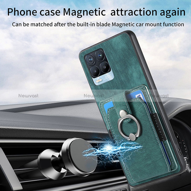 Soft Silicone Gel Leather Snap On Case Cover SD1 for Realme 8 4G