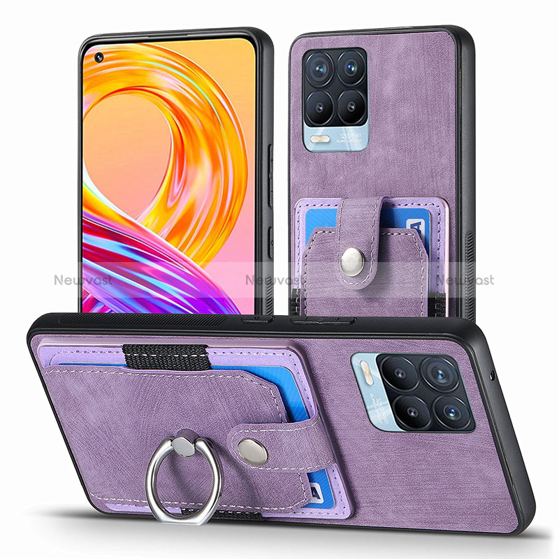 Soft Silicone Gel Leather Snap On Case Cover SD1 for Realme 8 4G