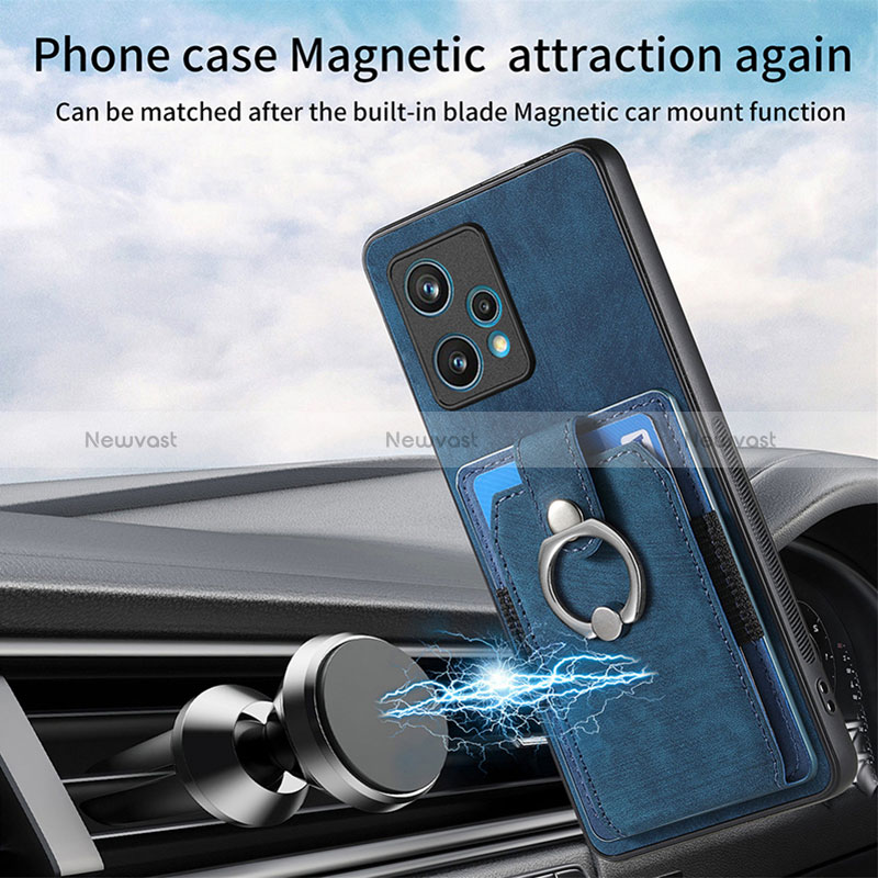 Soft Silicone Gel Leather Snap On Case Cover SD1 for Realme 9 4G