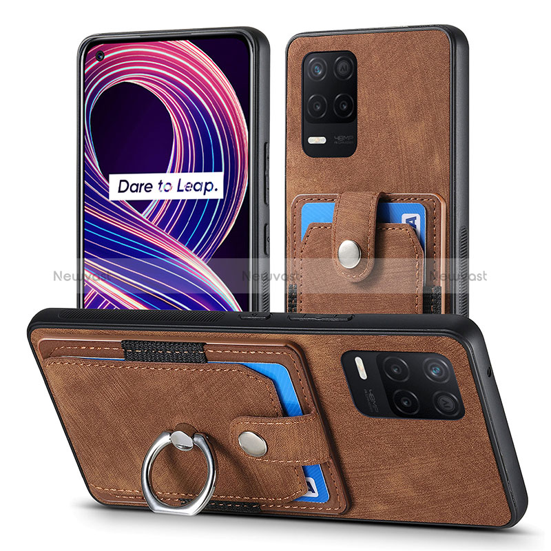 Soft Silicone Gel Leather Snap On Case Cover SD1 for Realme 9 5G India