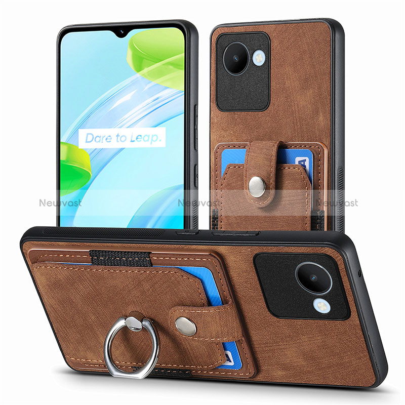 Soft Silicone Gel Leather Snap On Case Cover SD1 for Realme C30s