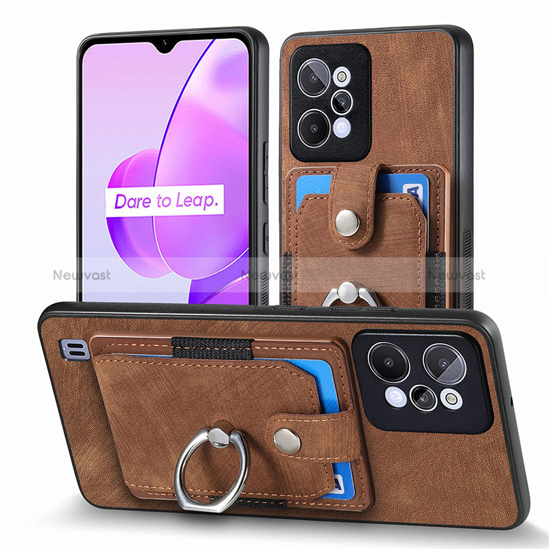 Soft Silicone Gel Leather Snap On Case Cover SD1 for Realme C31