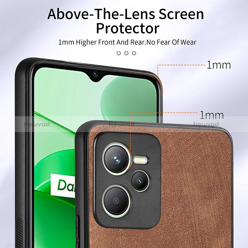 Soft Silicone Gel Leather Snap On Case Cover SD1 for Realme C35