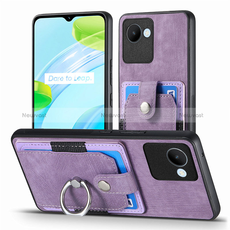 Soft Silicone Gel Leather Snap On Case Cover SD1 for Realme Narzo 50i Prime