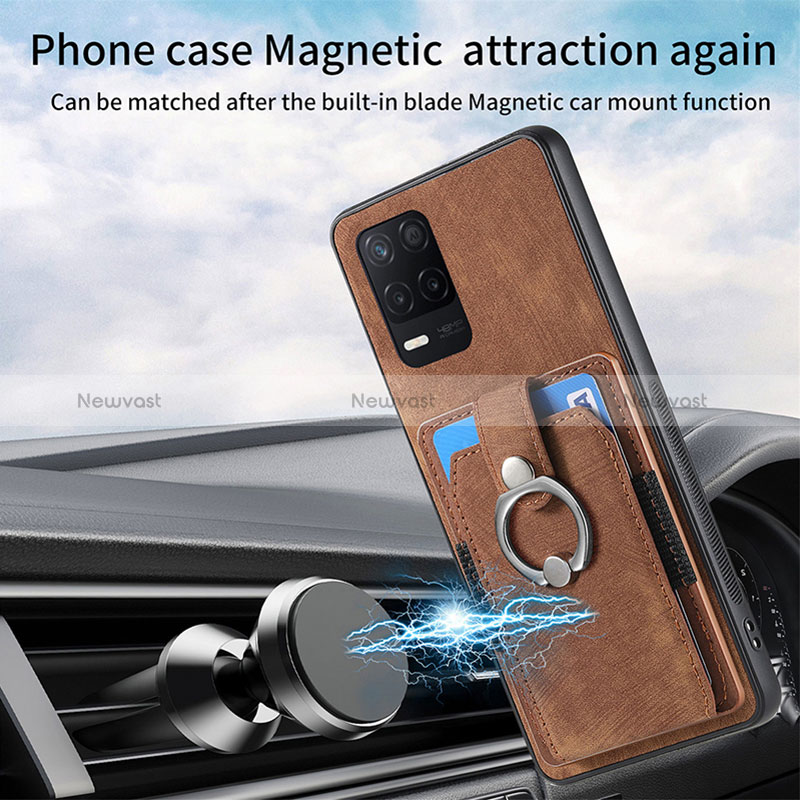 Soft Silicone Gel Leather Snap On Case Cover SD1 for Realme Q3 5G