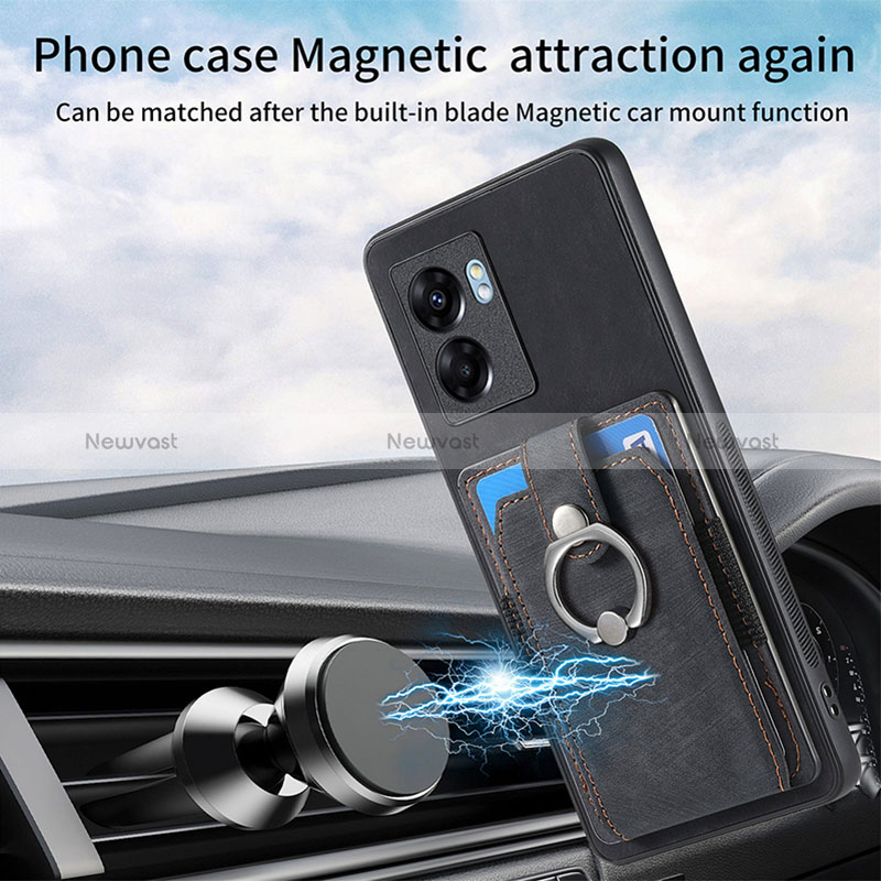 Soft Silicone Gel Leather Snap On Case Cover SD1 for Realme V23 5G