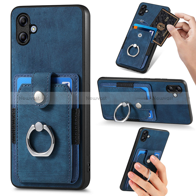 Soft Silicone Gel Leather Snap On Case Cover SD1 for Samsung Galaxy A04 4G