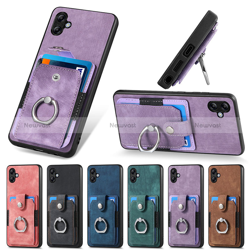 Soft Silicone Gel Leather Snap On Case Cover SD1 for Samsung Galaxy A04 4G