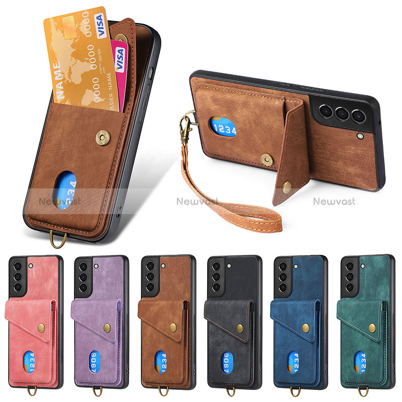 Soft Silicone Gel Leather Snap On Case Cover SD1 for Samsung Galaxy S22 5G