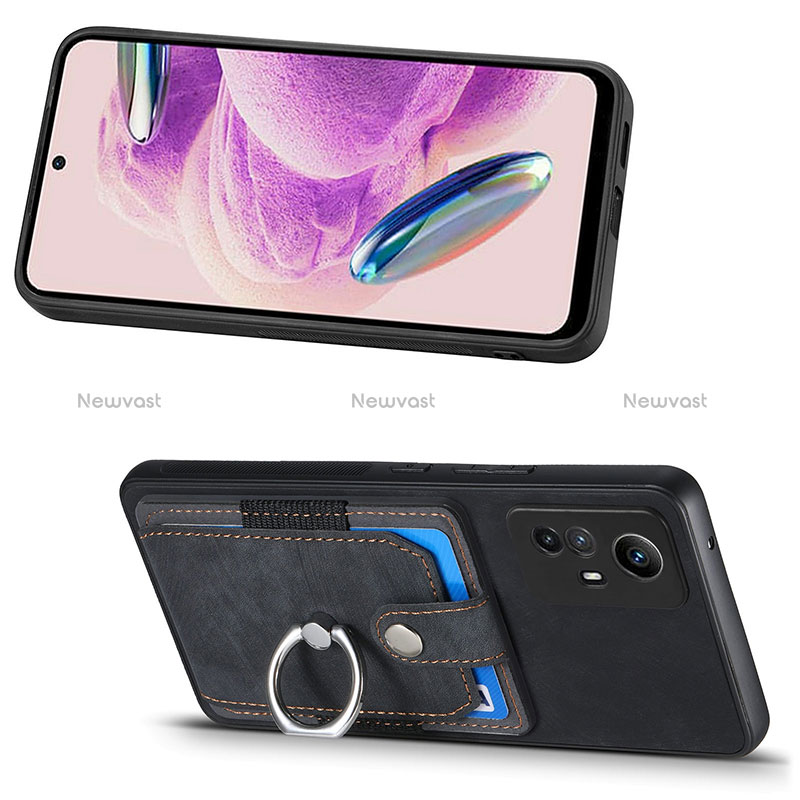 Soft Silicone Gel Leather Snap On Case Cover SD1 for Xiaomi Redmi Note 12S