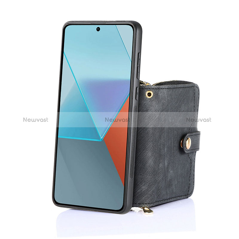 Soft Silicone Gel Leather Snap On Case Cover SD1 for Xiaomi Redmi Note 13 Pro+ Plus 5G