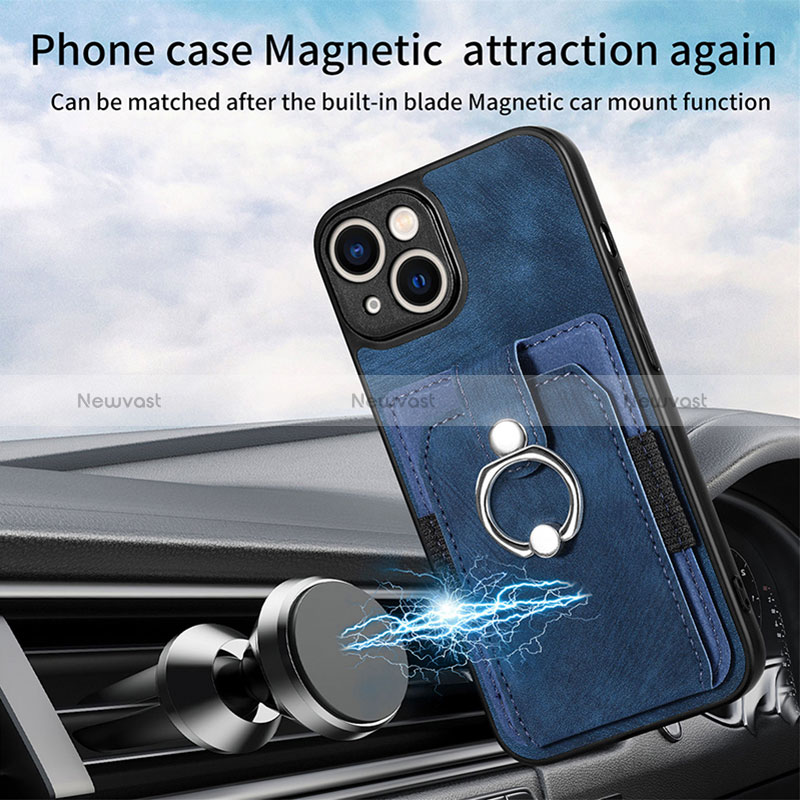 Soft Silicone Gel Leather Snap On Case Cover SD10 for Apple iPhone 13