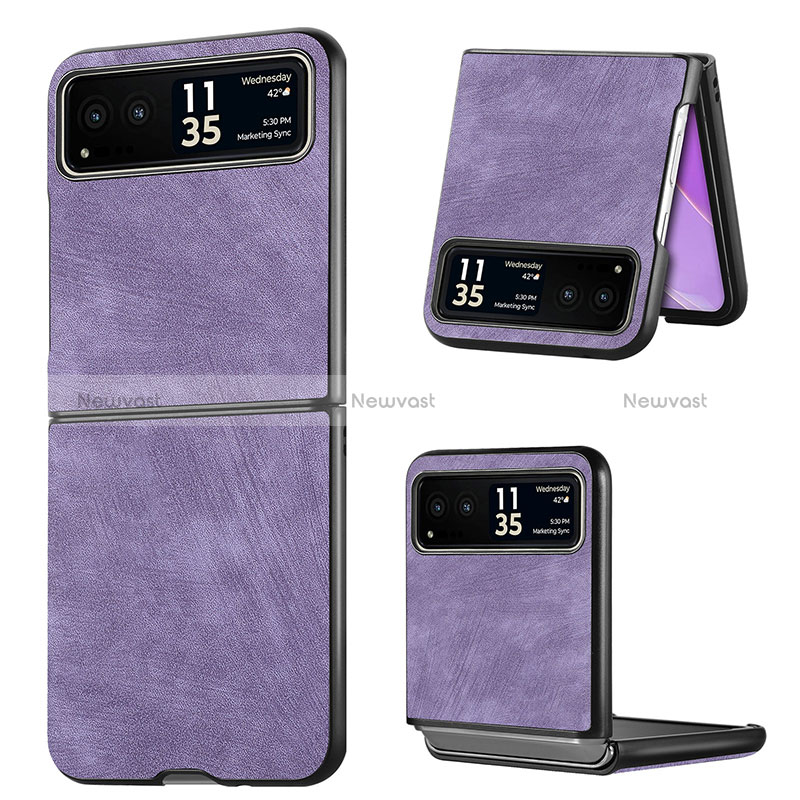 Soft Silicone Gel Leather Snap On Case Cover SD11 for Motorola Moto Razr 40 Ultra 5G