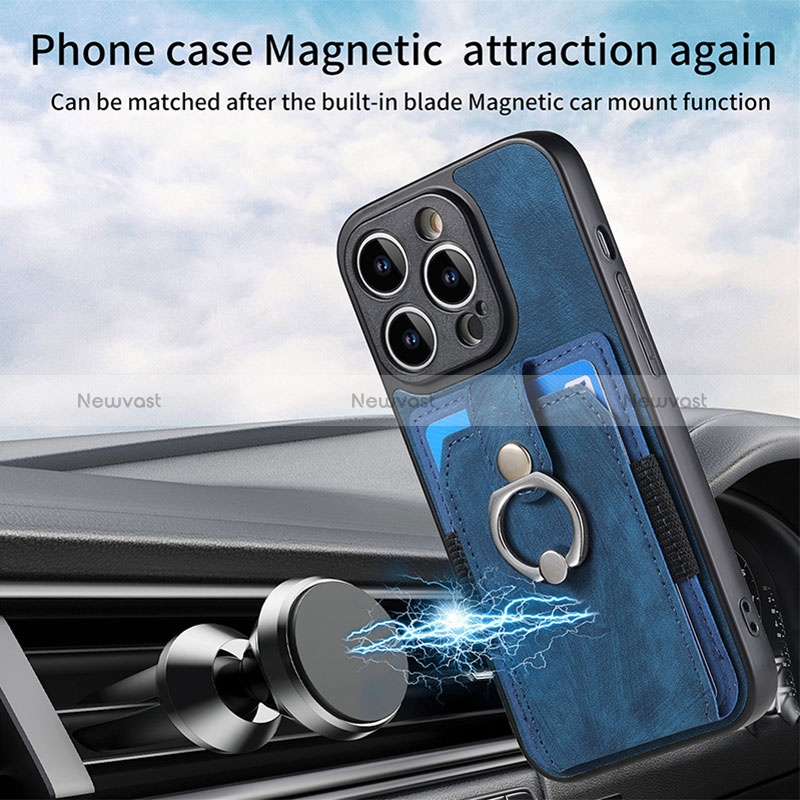 Soft Silicone Gel Leather Snap On Case Cover SD12 for Apple iPhone 14 Pro