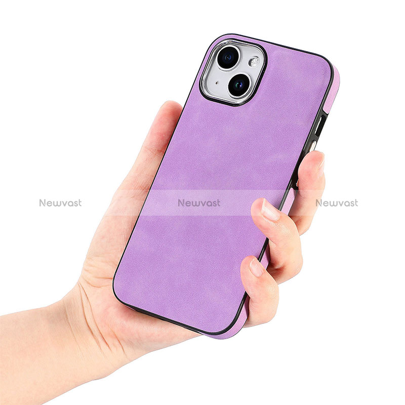 Soft Silicone Gel Leather Snap On Case Cover SD13 for Apple iPhone 15