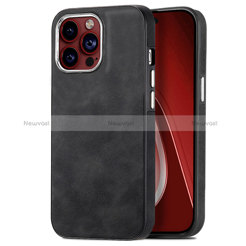 Soft Silicone Gel Leather Snap On Case Cover SD13 for Apple iPhone 15 Pro