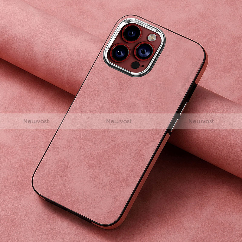 Soft Silicone Gel Leather Snap On Case Cover SD13 for Apple iPhone 15 Pro Max