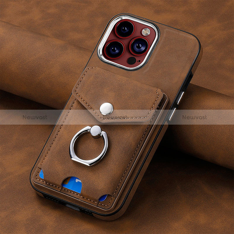 Soft Silicone Gel Leather Snap On Case Cover SD15 for Apple iPhone 14 Pro Max