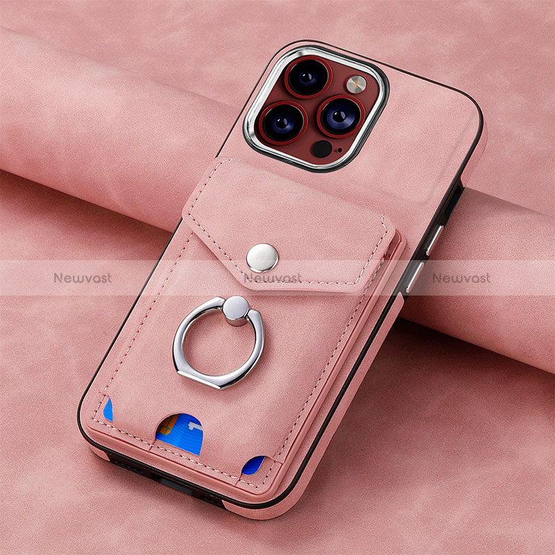 Soft Silicone Gel Leather Snap On Case Cover SD15 for Apple iPhone 15 Pro Max