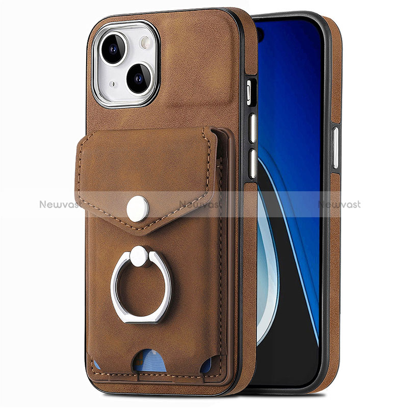 Soft Silicone Gel Leather Snap On Case Cover SD16 for Apple iPhone 13