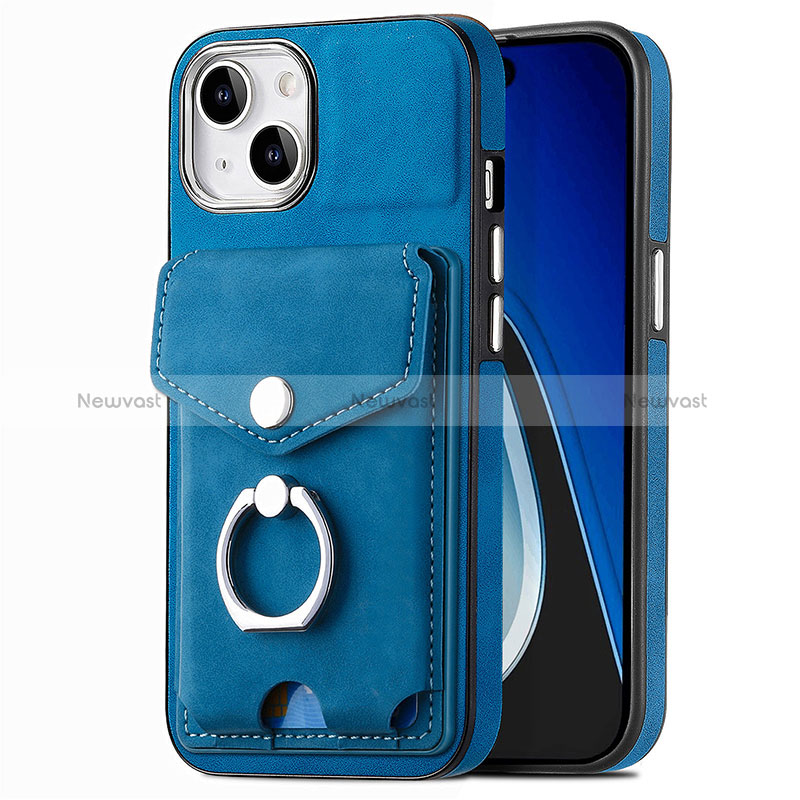 Soft Silicone Gel Leather Snap On Case Cover SD16 for Apple iPhone 14 Plus