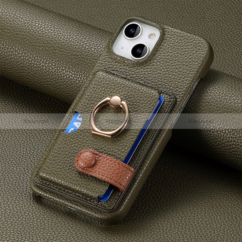 Soft Silicone Gel Leather Snap On Case Cover SD17 for Apple iPhone 13