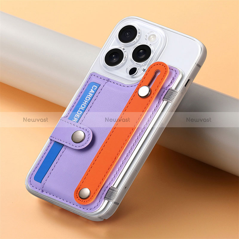 Soft Silicone Gel Leather Snap On Case Cover SD19 for Apple iPhone 15 Pro