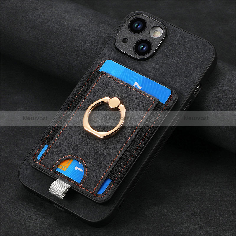 Soft Silicone Gel Leather Snap On Case Cover SD2 for Apple iPhone 14