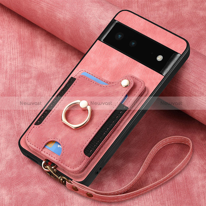 Soft Silicone Gel Leather Snap On Case Cover SD2 for Google Pixel 6 5G